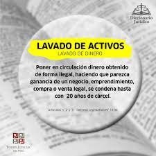 LAVADO DE ACTIVOS Y PERDIDA DE DOMINIO