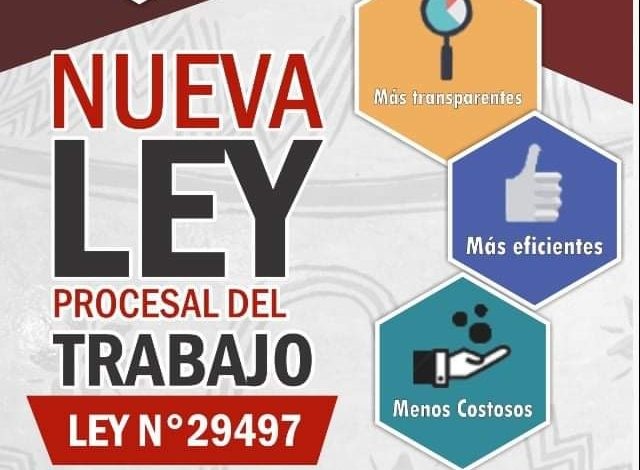 NUEVA LEY PROCESAL DEL TRABAJO